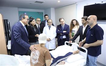 وزير الصحة والوزيرة الفرنسية للشئون الفرانكفونية يتفقدان مستشفى جوستاف روسي
