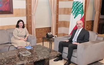 وزير داخلية لبنان وممثلة برنامج الأمم المتحدة الإنمائي يبحثان تعزيز دعم المجتمعات المحلية وقوى الأمن الداخلي
