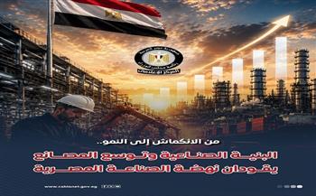 بالإنفوجراف..إعلامي الوزراء: من الانكماش إلى النمو.. البنية الصناعية وتوسع المصانع يقودان نهضة الصناعة المصرية