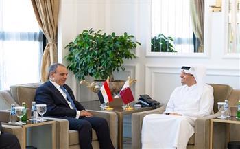 وزير الخارجية ونظيره القطري يبحثان تعزيز التعاون الثنائي وتطورات الأوضاع الإقليمية   