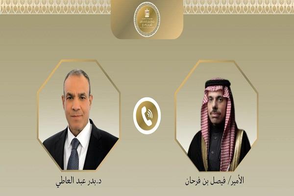 وزير الخارجية يبحث مع نظيره السعودي جهود خفض التصعيد في المنطقة
