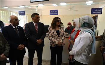 وزيرة التنمية المحلية ومحافظ القليوبية يفتتحان المركز التكنولوجي الجديد بالوحدة المحلية بأجهور الكبرى 