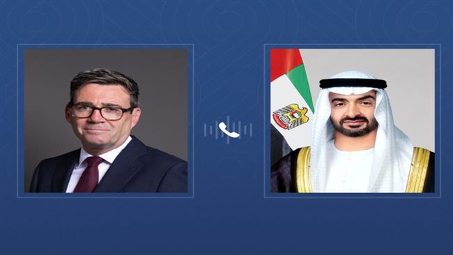 رئيس الإمارات يبحث هاتفيًا مع رئيس وزراء المملكة المتحدة سبل تعزيز العلاقات الثنائية