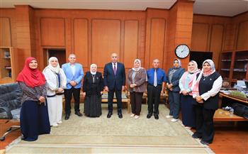 جامعة كفر الشيخ تستقبل فريق الدعم الفني لمشروع تطوير نظم الاختبارات العملية والشفهية