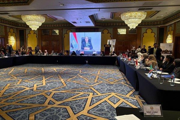 المستشارة أمل عمار تشارك فى فعاليات "نموذج محاكاة منظمة المرأة العربية"
