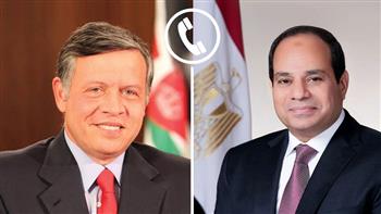 الرئيس السيسي يؤكد هاتفيًا للعاهل الأردني دعم مصر الكامل للأردن ورفض الاعتداءات الإيرانية