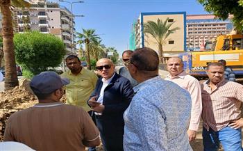 محافظ الأقصر يتابع أعمال تطوير البنية التحتية بشارع خالد بن الوليد