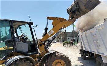 حملات مكثفة للنظافة ورفع الإشغالات والتصدي للتعديات بمراكز بني سويف