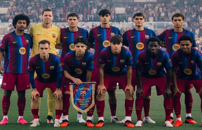 حمزة عبد الكريم يقود هجوم برشلونة أمام برمنجهام وديا