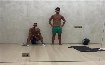 محمد صلاح يواصل الاستعداد للموسم الجديد برفقة عبد الله السعيد