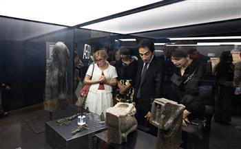 سفير مصر بروما يفتتح معرض "AEGYPTUS" عن الحضارة الرومانية بواحات الصحراء الغربية