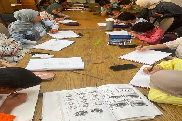 قصر ثقافة الطفل ينظم ورشة «البورتريه والطبيعة الصامتة» ضمن فعاليات النشاط الصيفي