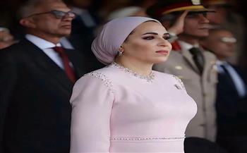 السيدة انتصار السيسي من افتتاح مقر القيادة الاستراتيجية: «لحظة فخر وحب» | صور
