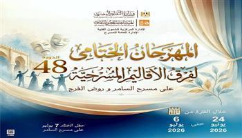 تأجيل حفل ختام مهرجان فرق الأقاليم المسرحية إلى الأربعاء بقصر ثقافة روض الفرج