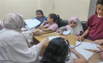ورشة فنية لتعليم أساسيات الرسم بقصر ثقافة ملوي