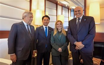 وزيرا الدفاع الإيطالي والياباني يبحثان تداعيات الوضع بالشرق الأوسط وبرنامج مقاتلات الجيل السادس