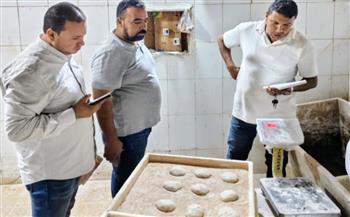 غلق ٦ مخابز  وتحرير ١٣ محضر خلال حملة مكبرة لصحة الشرقيه على مخابز أبوحماد 