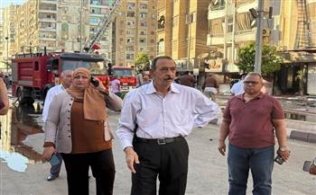 محافظ سوهاج يقود ميدانياً جهود السيطرة على حريق برج معهد الاتصالات