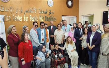 المشرف العام على المجلس القومي للأشخاص ذوي الإعاقة يتفقد مركز خدمات الأشخاص ذوي الإعاقة بجامعة المنصورة