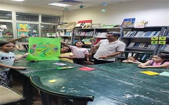ورشة فنية بمكتبة الشيخ زايد الثقافية ضمن النشاط الصيفي بثقافة الجيزة