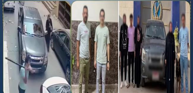 ضبط أطراف مشاجرة بنها بعد تحطيم سيارات المواطنين والاستعانة بكلب