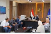 محافظ دمياط يبحث مع نائب رئيس «المقاولون العرب» سبل تعزيز التعاون ومتابعة عدد من المشروعات بالمحافظة