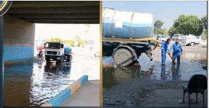 بسبب وصلة غير قانونية.. كسر مفاجئ بخط مياه أسفل كوبري القصاصين ومياه القناة تسيطر على الموقف فورًا