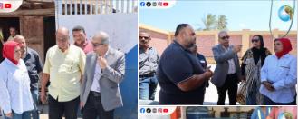 رئيس شركة الصرف الصحي بالإسكندرية يتفقد عددًا من المحطات والمواقع بمنطقة العامرية لمتابعة سير العمل