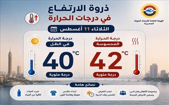 48 ساعة شديدة الحرارة.. الأرصاد تكشف الظواهر الجوية اليوم وحالة الطقس حتى الأحد المقبل