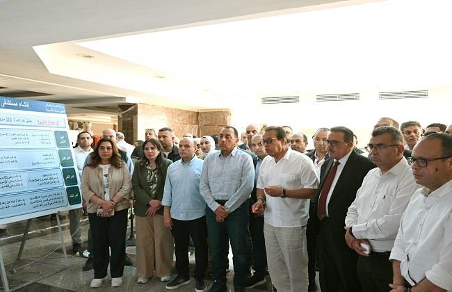 رئيس الوزراء يتفقد أعمال تنفيذ مشروع مستشفى السنطة المركزي الجديد