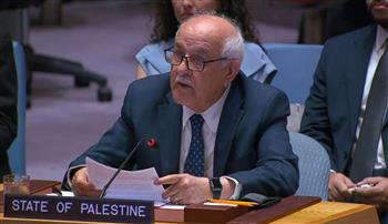 فلسطين تدعو مجلس الأمن إلى دعم مسار يقود إلى الحرية وتقرير المصير للشعب الفلسطينى