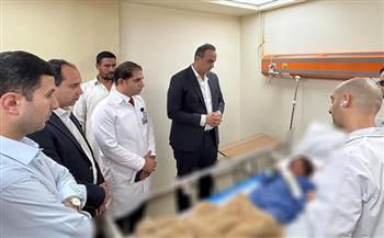 رئيس هيئة الرعاية الصحية يطمئن على الحالة الصحية لمصابي حادث الدواويس بالإسماعيلية