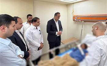 رئيس هيئة الرعاية الصحية يطمئن على الحالة الصحية لمصابي حادث الدواويس بالإسماعيلية