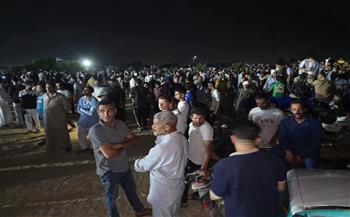 تشييع جثامين 18 من ضحايا حادث طريق الدواويس في الشرقية