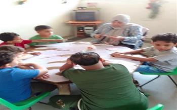 مكتبة البحر الأعظم تنمي مهارات الأطفال بالحكي والفن وتشجع العمل التطوعي