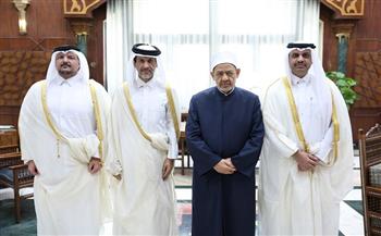 شيخ الأزهر يبحث تعزيز التعاون العلمي والدعوي مع قطر