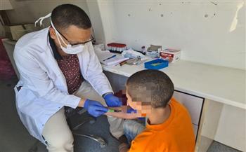توقيع الكشف الطبي بالمجان على 1538 مواطنًا في قافلة طبية بشبراخيت