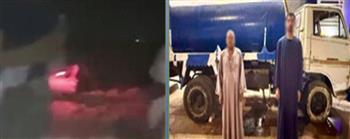 ضبط سيارة صرف صحي ألقت حمولتها في مصرف زراعي بقنا