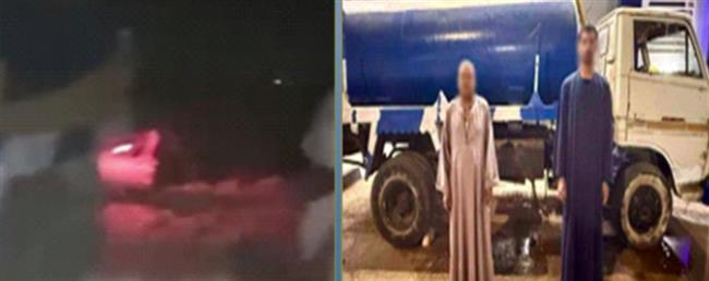 ضبط سيارة صرف صحي ألقت حمولتها في مصرف زراعي بقنا