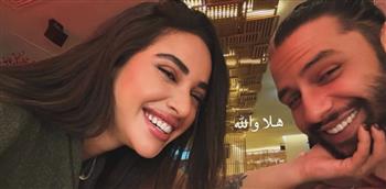 أية سماحة تخطف الأنظار في أحدث ظهور برفقة زوجها