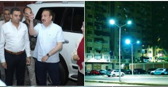  محافظ بورسعيد يشدد على سرعة استكمال الأعمال ورفع كفاءة منظومة الإنارة بمختلف مناطق الحي