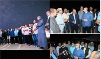​محافظ الفيوم يشارك زوار محمية وادي الريان مشاهدة ظاهرة زخات شهب البرشاويات  