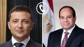 اتصال هاتفي بين الرئيسين المصري والأوكراني لاستشراف فرص التعاون وزيادة التبادل التجاري