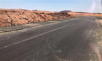 جنوب سيناء تواصل تنفيذ أعمال حماية طريق قرية الرملة بأبوزنيمة من مخاطر السيول