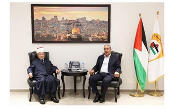 نائب الرئيس الفلسطيني والمفتي العام للقدس يبحثان آخر التطورات والمستجدات في مدينة القدس والمسجد الأقصى