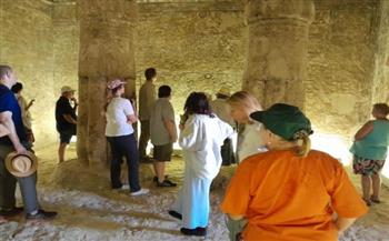 المنيا تستقبل وفدا سياحيا متعدد الجنسيات يزور بني حسن وتل العمارنة