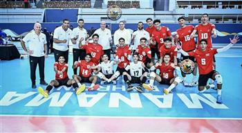 منتخب مصر تحت 17 عامًا يهزم البحرين ويتوج بذهبية البطولة العربية للطائرة
