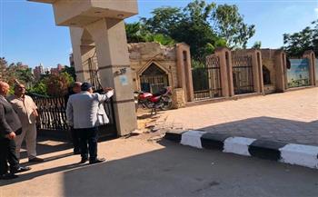 محافظ الدقهلية يتفقد أعمال تطوير حديقة "شجرة الدر" بحي غرب المنصورة