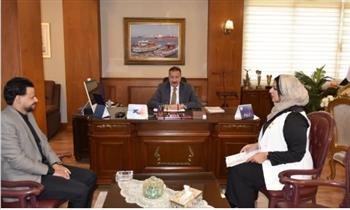  محافظ بورسعيد يستقبل الدكتورة مروة حلاوة عضو مجلس النواب لبحث عدد من الملفات الخدمية والتنموية