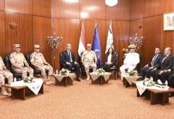 محافظ البحيرة تستقبل قائد قوات الدفاع الشعبي والعسكري إيذاناً ببدء فعاليات التدريب العملي المشترك "صقر 171"